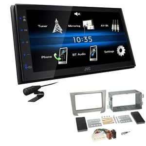 JVC Autoradio Touchscreen Bluetooth USB für Ssangyong Rexton II ab 2013 silber - Bild 1 von 5