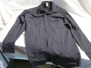 COMBAT CLOTH LONG SLEEVE MENS SHIRT NAVY BLUE SIZE MEDIUM LONG PREOWNED - Picture 1 of 5