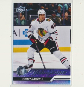 2023-24 Upper Deck Series 1 Young Guns RC 229 Wyatt Kaiser Chicago Blackhawks