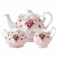 ROYAL ALBERT ART. NCRPNK2583 SET 3PZ TEIERA, LATTIERA E ZUCCHERIERA