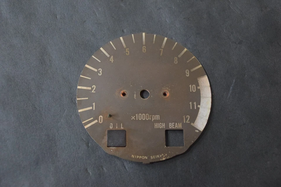 SUZUKI GS750T GS650 GS1100 GS550 TACÓMETRO TACÓMETRO TACÓMETRO CARA MOLDURA INSERCIÓN CUBIERTA Foto 1 de 4