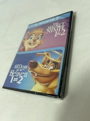 The Secret Of Nimh 1 And 2  And All Dogs Go To Heaven 1 And 2 ( 4 movie DVD) NEW - Image 1 of 4