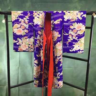 【 Как новое】детское кимоно, для девочки, кимоно для родов, новорожденного, обертка для ребенка, - Изображение 1 из 4