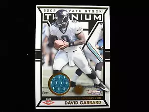 2002 Private Stock David Garrard rookie jersey card jsy Jaguars RC #ed 12 of 435 - Picture 1 of 1