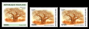 TOGO 2025 SET 3V - BAOBAB TREE TREES - MNH - Picture 1 of 1