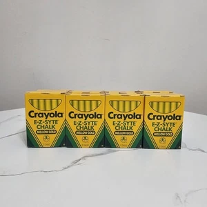 Binney & Smith 1988 12 Packs Crayola Mellow Gold E-Z-Syte Chalk 1420 Non Toxic - Picture 1 of 8