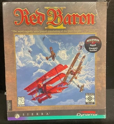 RED BARON II 2 *BRAND NEW* PC BIG BOX GAME SEALED 1997 SIERRA/DYNAMIX FLIGHT SIM - Image 1 of 4