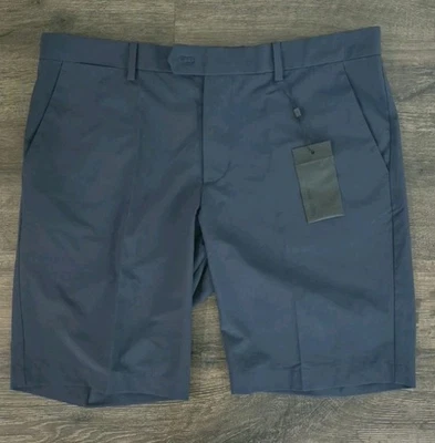 Pantalones Cortos J Lindeberg Para Hombre Talla 36 Azul Marino 9.5" Saks Golf Performance Chino Nuevos con Etiquetas Foto 1 de 3