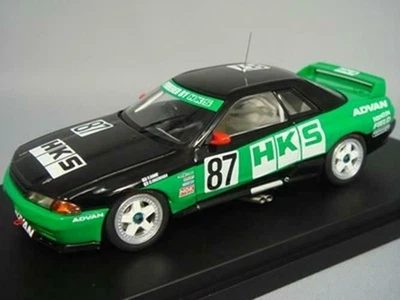 HPI hpi8123 1/43 Hks Nissan Skyline R32 Gt-R Jtc 1992 #87 Nero Verde From Japan - Immagine 1 di 4