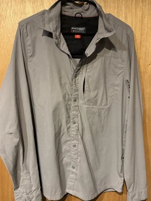 Camisa gris a presión 686 Everywhere para hombre talla pequeña Foto 1 de 4