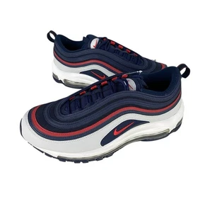 NEU Nike Air Max 97 "USA" Obsidian Silber Rot Schuhe Herren Größe 9 921826-406 - Bild 1 von 10