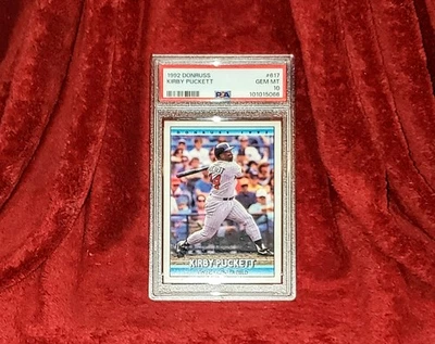 KIRBY PUCKETT  1992 DONRUSS #617 TWINS HOF PSA 10 🔥 GEM MINT - Image 1 of 2