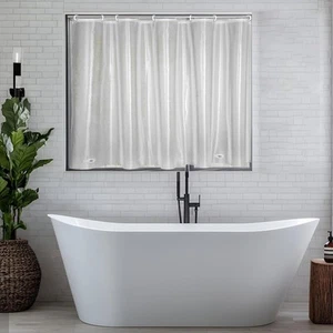 EMLTHORY Shower Window Curtain Waterproof Plastic Bathroom Window Curtain Wat... - Picture 1 of 8