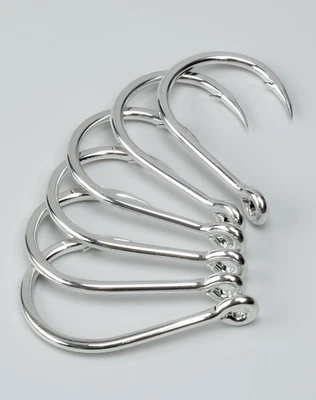 10 piezas 4 anzuelos de pesca de acero de alto carbono anzuelos de cebo de atún para peces de caza mayor 1/0-11/0 Foto 1 de 4