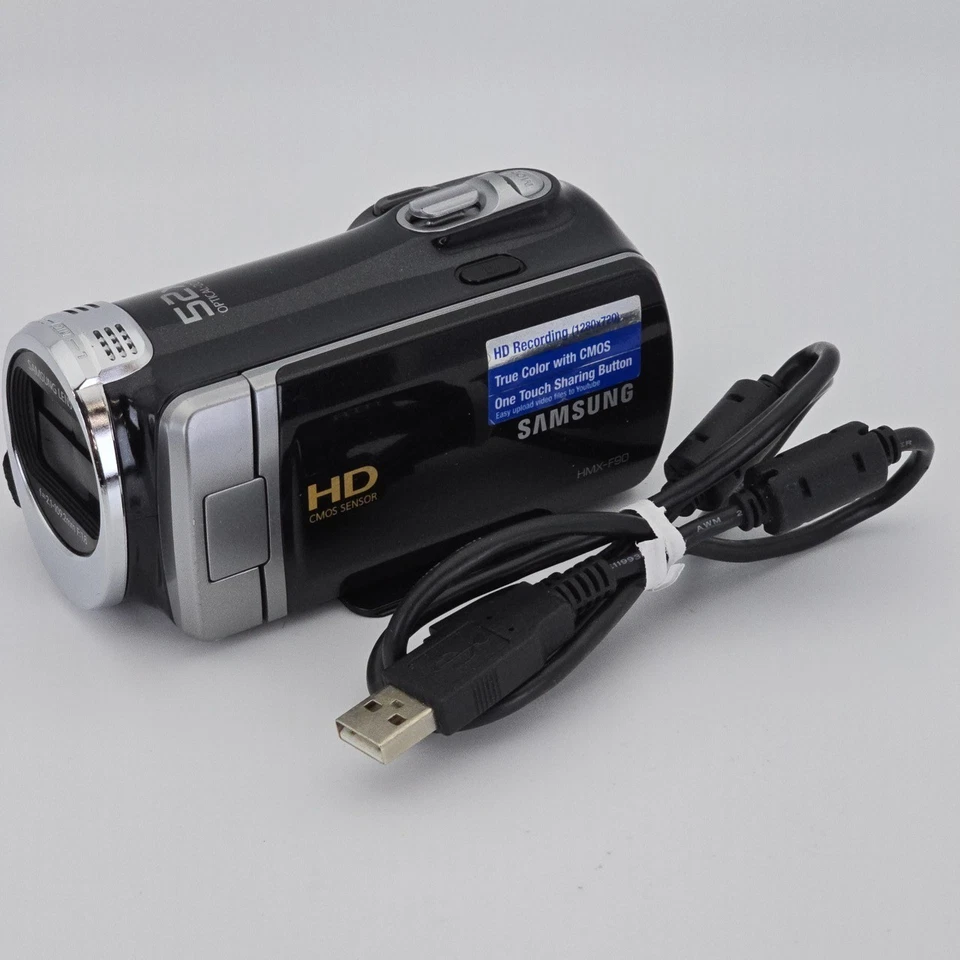 Samsung HMX-F90 HD Camcorder (Black) - 52x Optical Zoom, 720p HD, Pre-Owned - Image 1 of 4