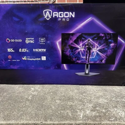 AOC - 31.5" AG326UD QD-OLED, UHD, 165hz Gaming Monitor - Black - Image 1 of 4