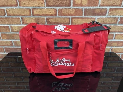 Vintage St. Louis Cardinals Red Duffle Bag MLB Baseball Starter Logo w/Strap - Image 1 of 4