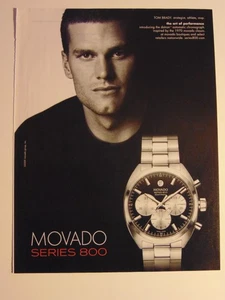 2009 MOVADO Series 800 Watch Tom Brady print ad - Picture 1 of 1