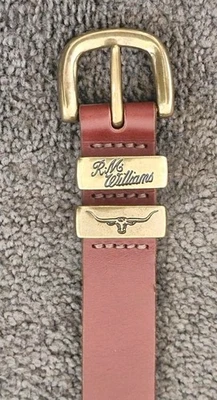 RM Williams Drover Belt Brown 100% Australian Leather 32 Inch - image 1 of 4