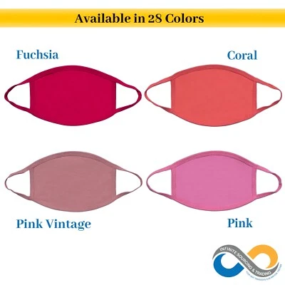 Cotton Face Mask, Reusable Fabric Mask, Blank Cloth Face Mask for Cricut & HTV - Image 1 of 4