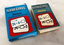 VINTAGE 1960s Help Yourself Kids Card Game Flash Cards - DIVISION