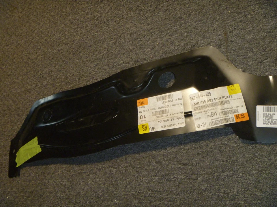 Audi S5 S4 A4 A5 RS5 2008-2017 carrocería trasera panel placa final 8K0814339 OEM nuevo 2009 Foto 1 de 1