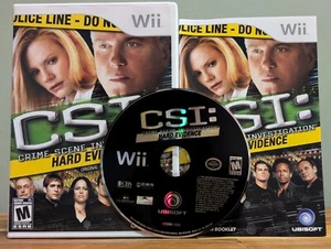 CSI: Crime Scene Investigation Hard Evidence (Nintendo Wii 2008) Complete Tested - Picture 1 of 6