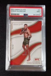 2023 Panini Immaculate Collection UFC card Conor McGregor #67 /50 PSA 9 MINT - Picture 1 of 10