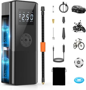 AOKBON Mini Portable Air Compressor 150 PSI 6000Mah Rechargeable Electric Air... - Picture 1 of 12