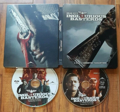 /2461 Inglourious Basterds Blu-ray & DVD Combo Canadian Exclusive Steelbook OOP - Image 1 of 4