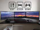 Eat Sleep Game Wall art Gamer Xbox and Playstation version 