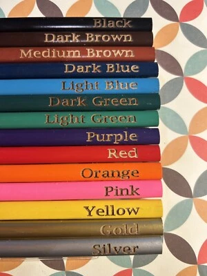 Personalised 14 Triangular chunky Multi language colour blind pencils - Image 1 of 4