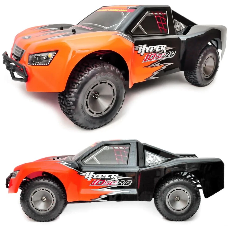 HoBao 1/10 HYPER SC 2.0 Brushless Short Course Truck RTR Black/Orange Body - Image 1 of 4