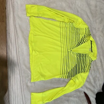 Camisa de seguridad Brooks Run Happy Running verde neón brillante amarillo para hombre XL Foto 1 de 4