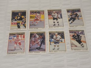 1991-1992 O-Pee-Chee Premier Nicklas Lidstrom  RC and others, 8 Total players MT