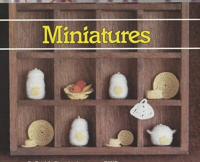 Kitchen Miniatures/Plate, Bowl, Fruit Bowl, Banana, Apple - Crochet Pattern ONLY - Image 1 of 2