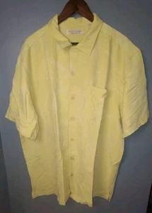 Island Republic Hemd Erwachsene 2XL XXL Gelb Knopfleiste Camp Hawaii Seide Herren - Bild 1 von 6