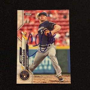CHASE ANDERSON Signed Autographed 2016 Topps Series 1 One Card MIL Brewers #62 - Picture 1 of 1