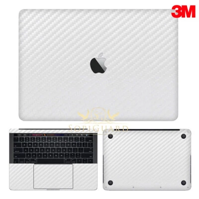 SopiGuard Carbon Fiber Skin for Macbook 12 Retina Air 11 13 Pro 15 Touch Bar - Image 1 of 4