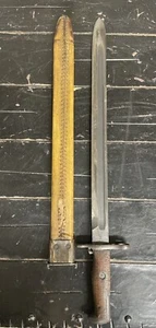 WOW Rare Antique WWI SA 1918 US Military Bayonet Knife 16” Blade w Unique Sheath - Picture 1 of 11