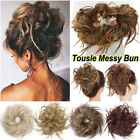 Real Natural Curly Messy Bun Scrunchie Hair Extensions as Human Hair Extention A