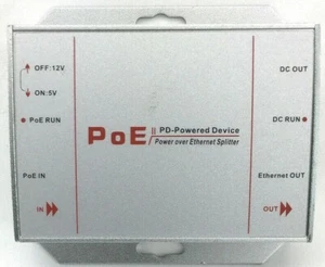PD3101-at Power over Ethernet PoE Splitter 10/100 m Bandbreite 25,5 W IEEE 802.3at - Bild 1 von 4