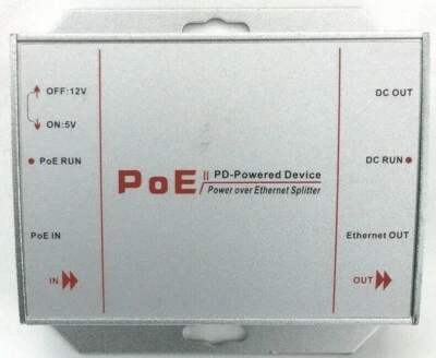 PD3101-at Power Over Ethernet PoE Splitter 10/100M Bandwidth 25.5W IEEE 802.3at - Image 1 of 4
