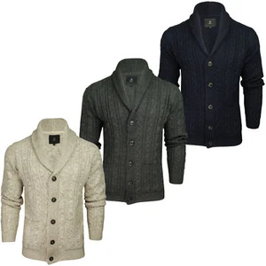 Xact Herren Strickjacke mit Zopfmuster, Schalkragen und Knopfleiste - Bild 1 von 11