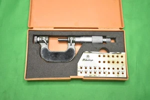 Mitutoyo 126-137 Screw Thread Micrometer 0-1"  .001  W/ Case  - Picture 1 of 19