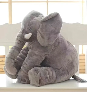 Huggable Jungle Elephant Grey Plush Cuddle Toy Teddy - Picture 1 of 5