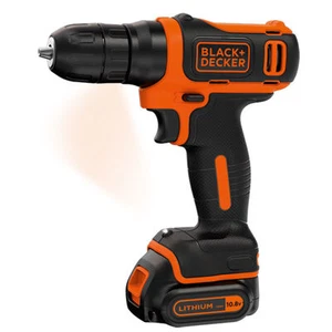 B&D BDCD12 Trapano Avvitatore batteria 10.8V Litio mandr. 2 ghiere Black+Decker - Imagen 1 de 8