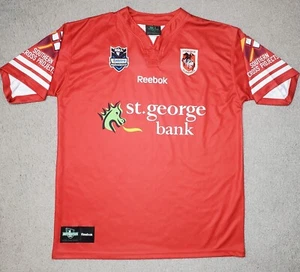 Reebok Authentics NRL St. George Illawarra Rugby Team Jersey SZ Large L - Picture 1 of 5
