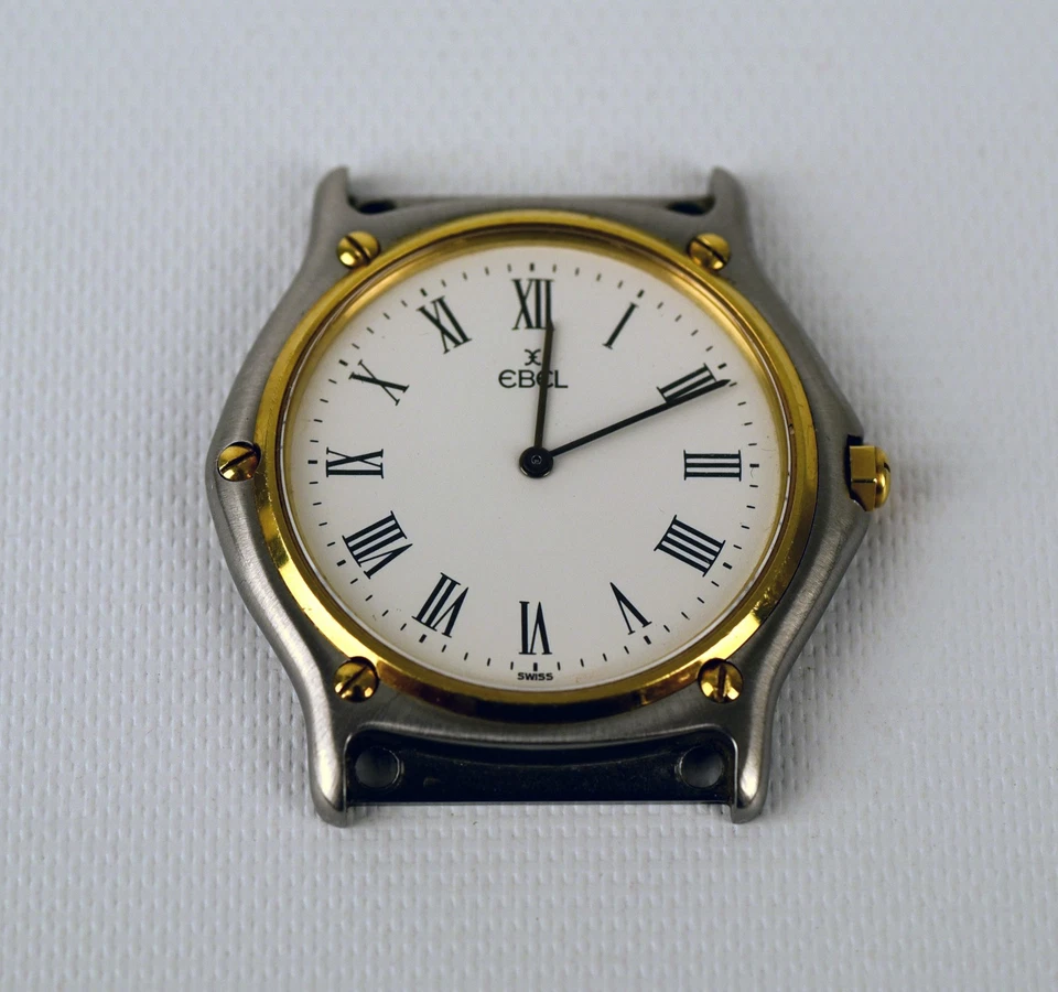 Ebel Men's Steel /750 Gold Classic 37mm Without Bracelet 181903 NEEDS SERVICE - Image 1 of 4