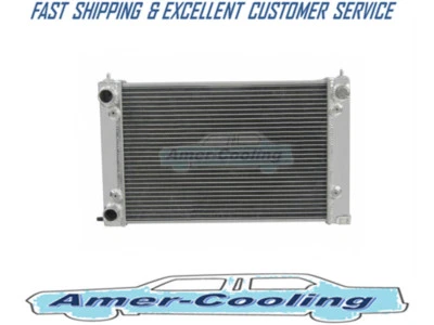 Radiador de aluminio para Volkswagen Jetta Golf MK 2 1980-1992 + VENTILADORES 1991 1990 Foto 1 de 4